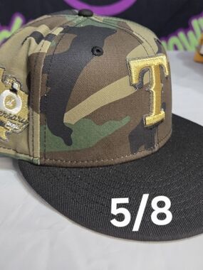New Era 7 5/8 - Topperz Camo Edition Texas Rangers